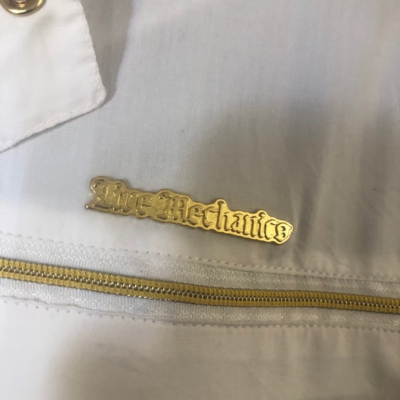 White live Mechanics Bomber Jacket - Picture 5 of 12